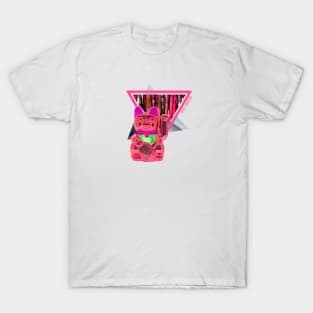 Maneki Neko Synthwave Vaporwave Aesthetic T-Shirt